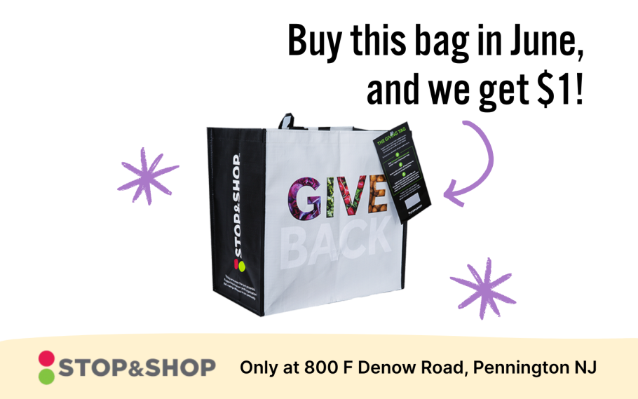 Give back with a bag at Pennington Stop & Shop!